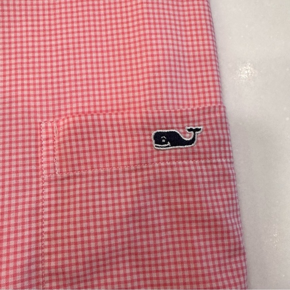 Vineyard Vines Men’s Button Down Shirt  Classic Fit Tucker Pink Check Sz XL - Picture 8 of 9